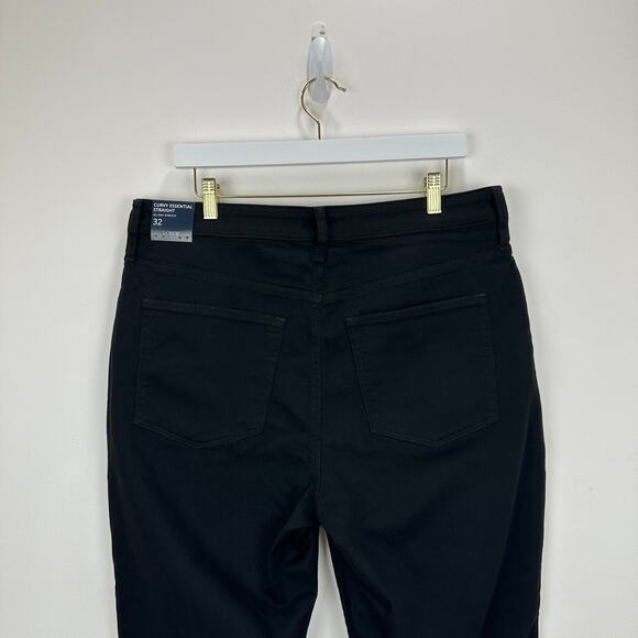 J.Crew Curvy Essential Straight Black Jean All Day Stretch Womens US 32 NWT - Picture 10 of 14